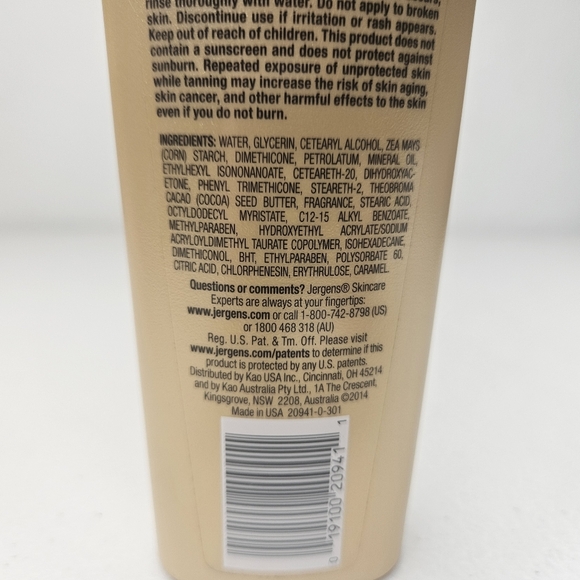 Jergens Natural Glow Tan Extender Daily Moisturizer 7.5 oz All Skin Tones - Picture 4 of 5